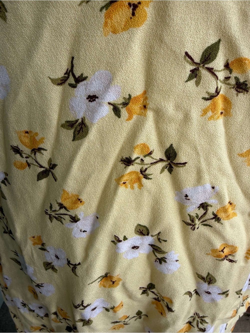 Old Navy yellow floral mini dress - Picture 2 of 5